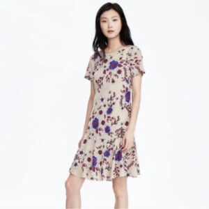 NWOT Banana Republic Drop Waist Floral Mini Dress